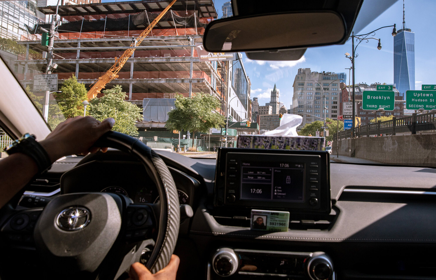 Driving for Uber in Manhattan. Gig companies like Uber and Lyft have long resisted classifying workers as employees.Credit...Amr Alfiky/The New York Times